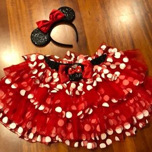 Minni mouse tutu and headband